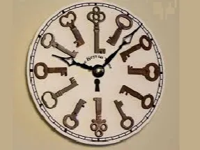 orologio da parte con chiavi