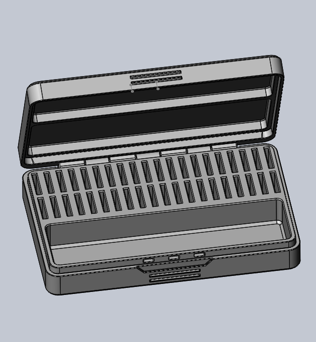 Miniatura 2 do modelo 3D 内存卡(Micro SD/TF)/U盘/读卡器收纳盒（一体打印免支撑免五金免租装）