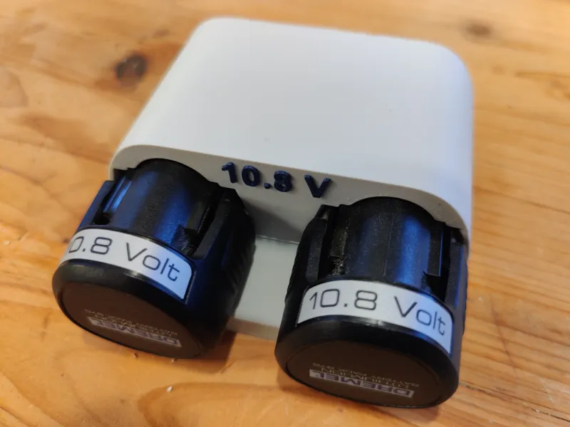 Two-Slot Battery Holder for Dremel 10.8V Batteries
