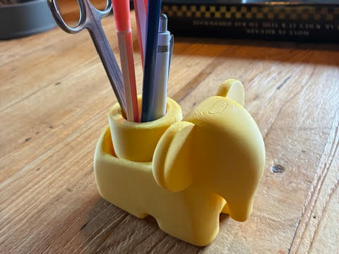 Elephant Pen Holder