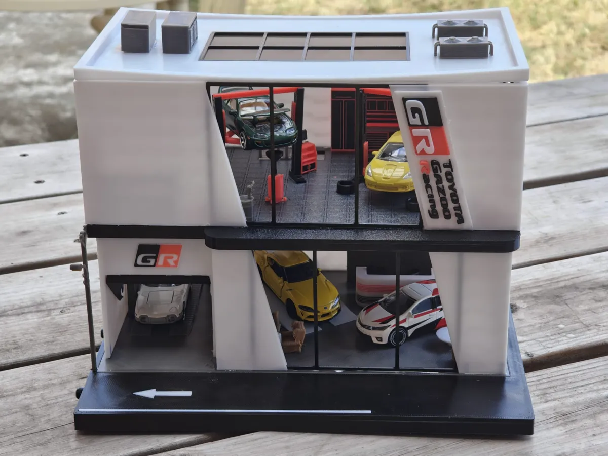 Street Racing Plates Toyota Gazoo Racing Garage - 1:64 Diorama - Free 3D Print Model ...