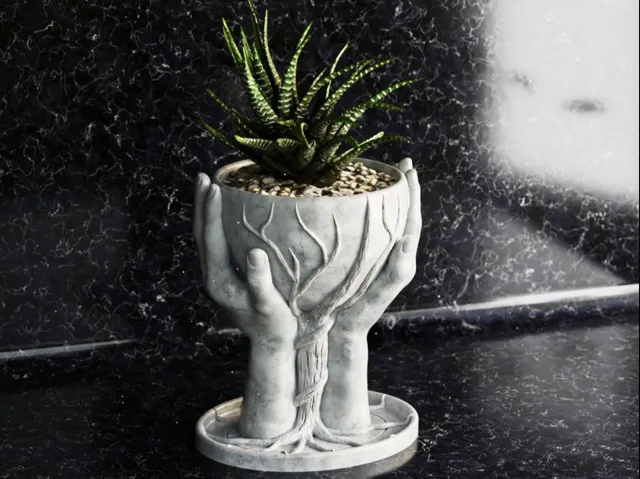 Hands Flower Pot