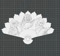 三人图片扇子——0.2mm 层高, 2 层墙, 100% 填充