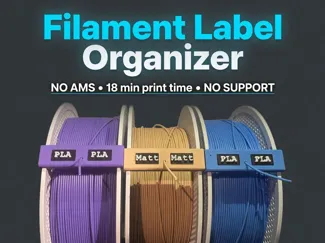 Filament Label Organizer