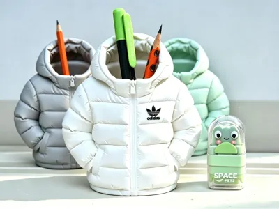 Clover Down Jacket Pen Holder
