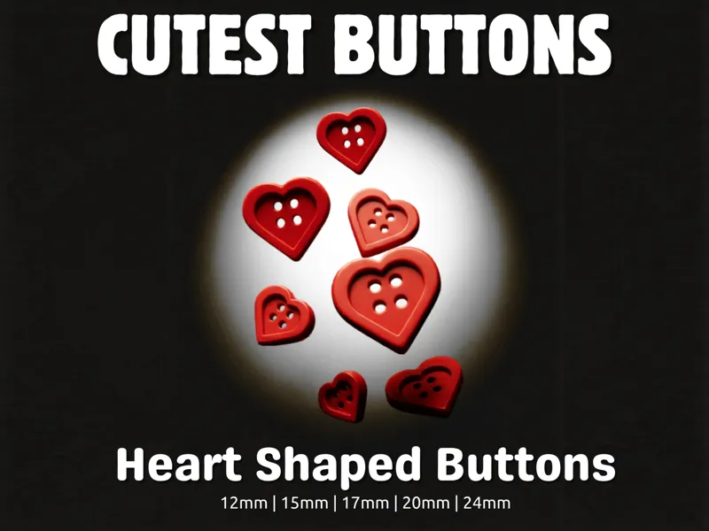 Heart shaped button