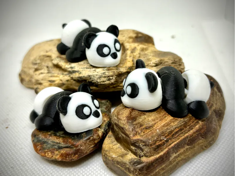 Cute Articulated Baby Panda Bear