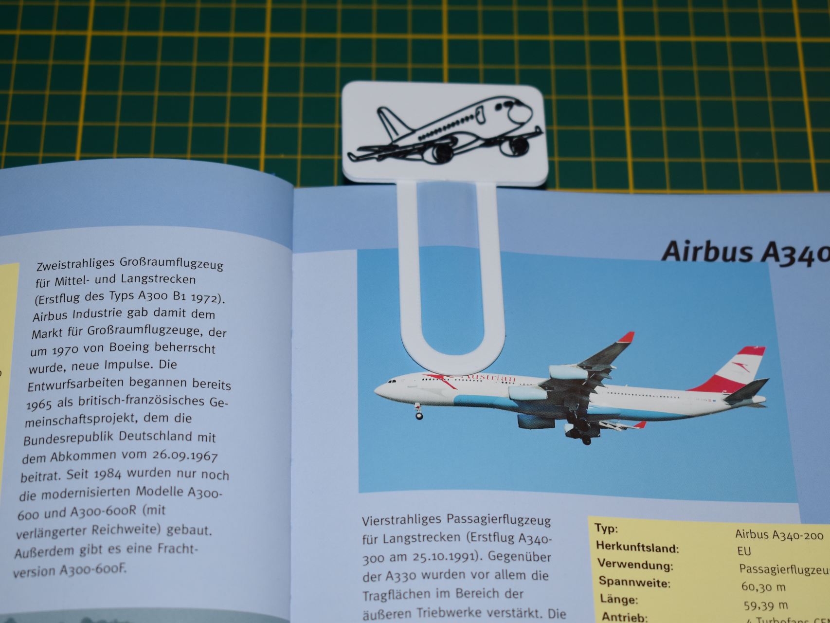 Book Mark Plane / Lesezeichen Flugzeug