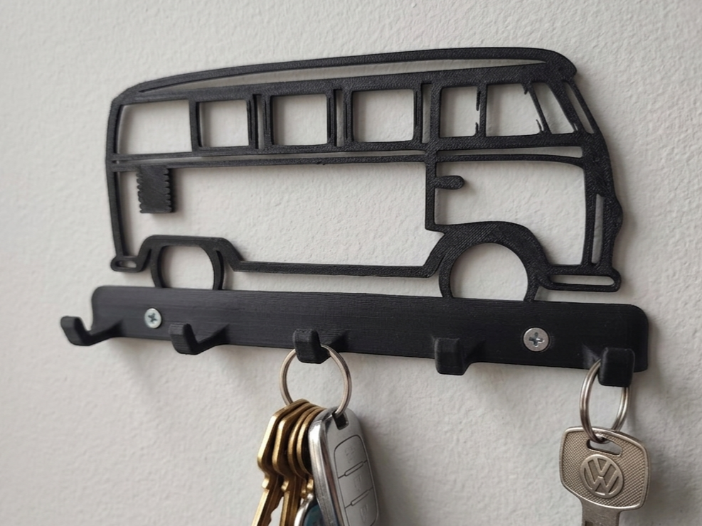 VW Bulli Schlüsselbrett (2-teilig)