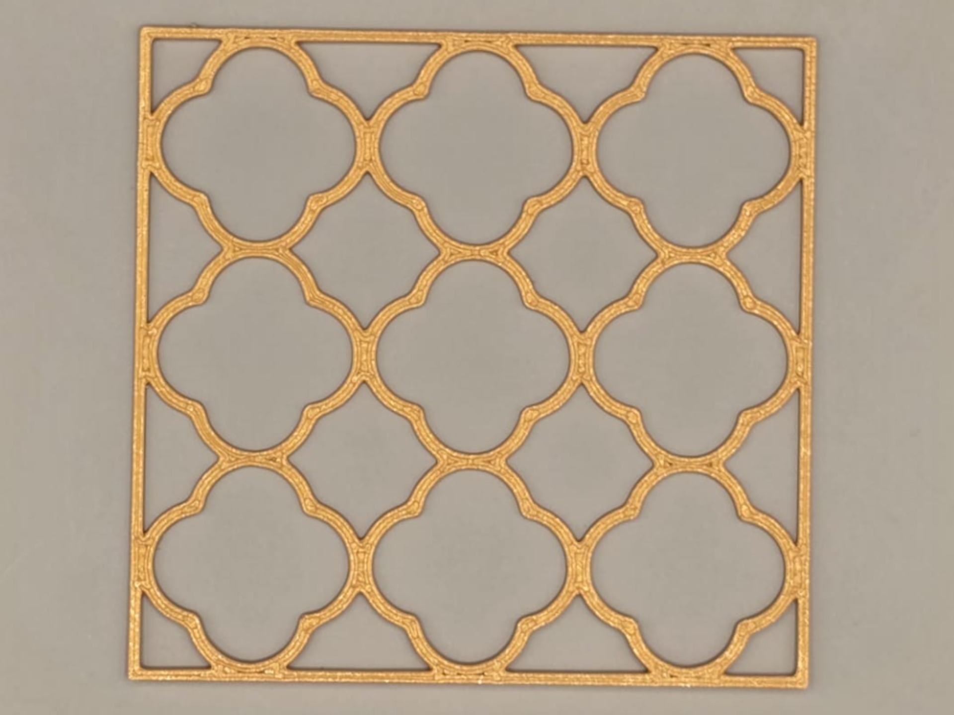 Stencil Baroque Window Craft