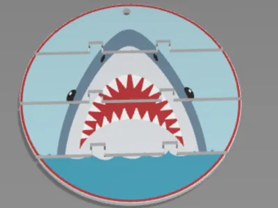 flex shark keychain 