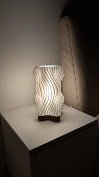 Wavy Lamp shade PLA- 0.22mm layer, 1 walls, 0% infill
