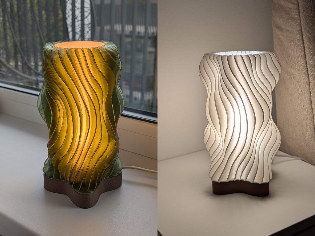 Wavy Bubbles Lamp -E27 & LED Lamp Kit