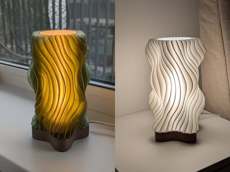 Wavy Bubbles Lamp -E27 & LED Lamp Kit