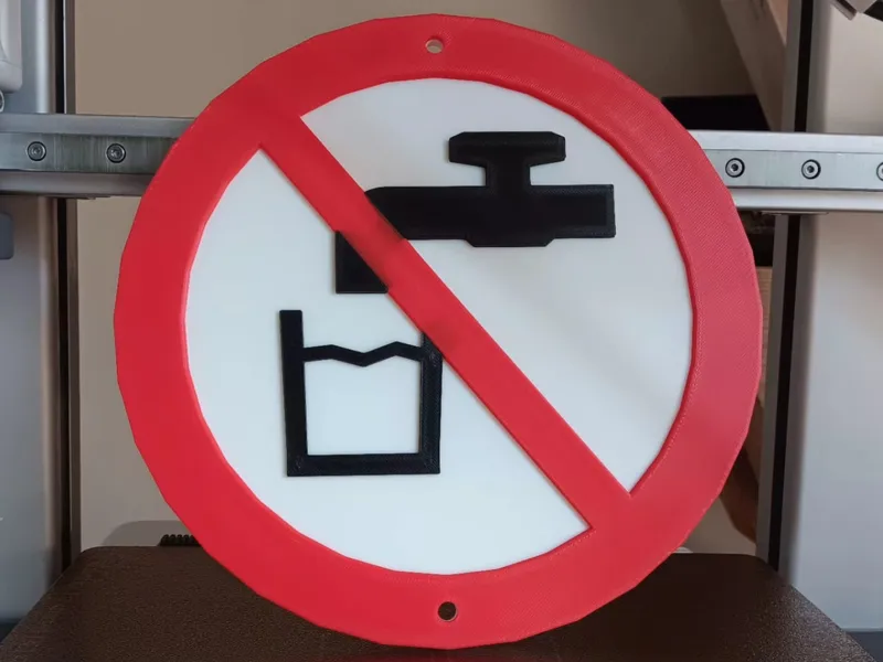 Non-potable water sign