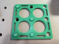 Gabarit de perçage pour trous d'établi MFT 20 mm — photo 2