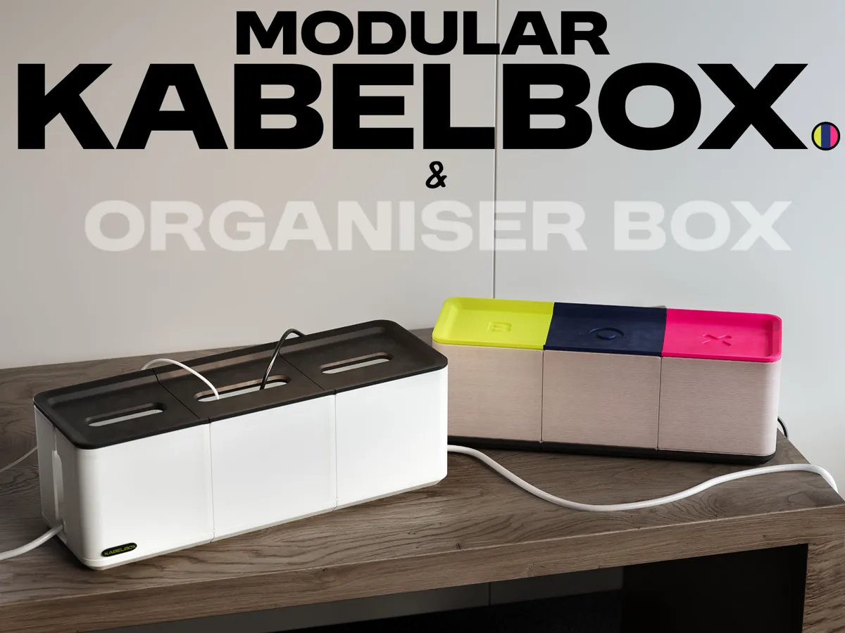 Modular Kabel box and Organiser box - Free 3D Print Model - MakerWorld