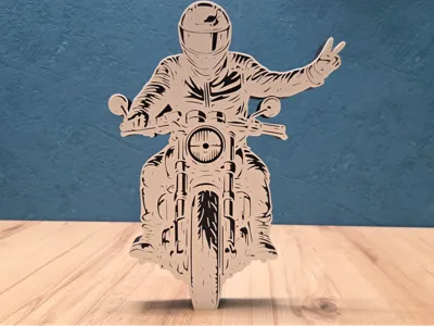 Suspended Hand - DlzG - Motorcycle Greeting