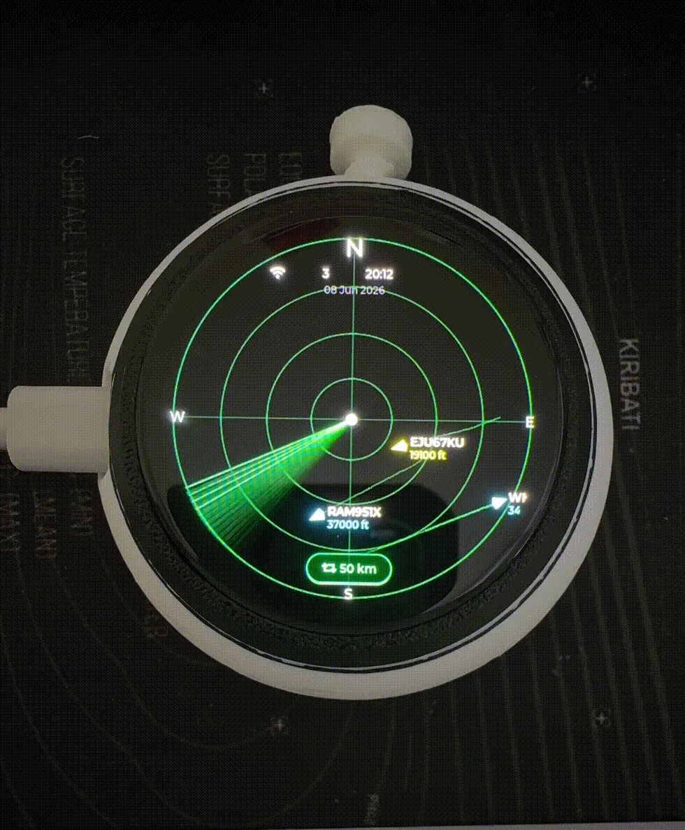 Capsule Radar — Live Flight Radar Desk Gadget view 3