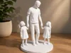 Father with Two Daughters