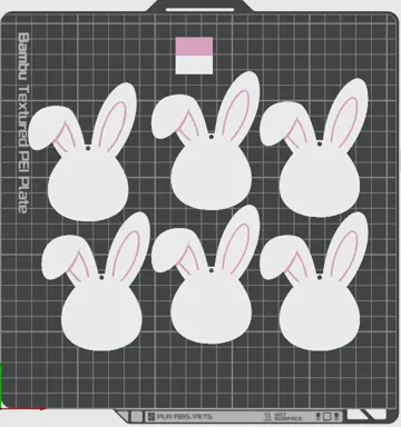 Modelo para impresión 3D: Rikki bunny head — vista de referencia 3