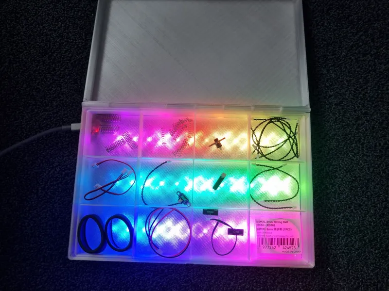 Illuminated Parts Organizer