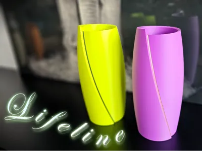 vase modern "Lifeline" 