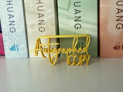 Autographed Copy Insert Sign