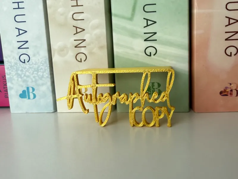 Autographed Copy Insert Sign