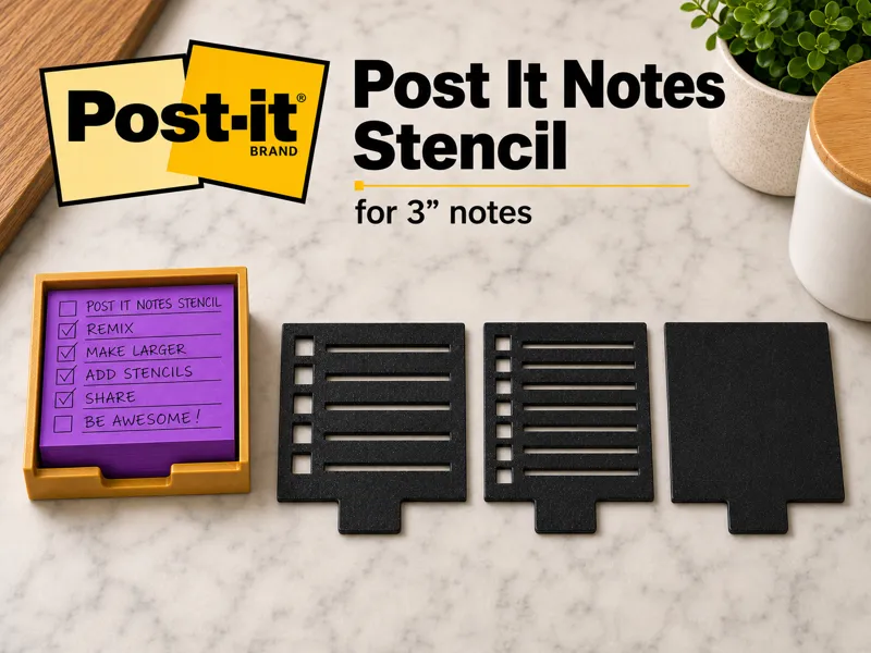 Post It Note Stencil For Lists