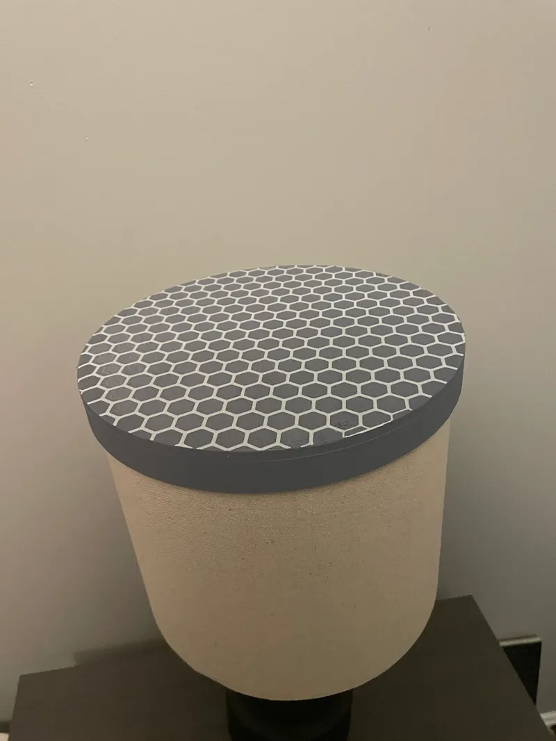 Lamp shade Cover With Hex pattern on bottom