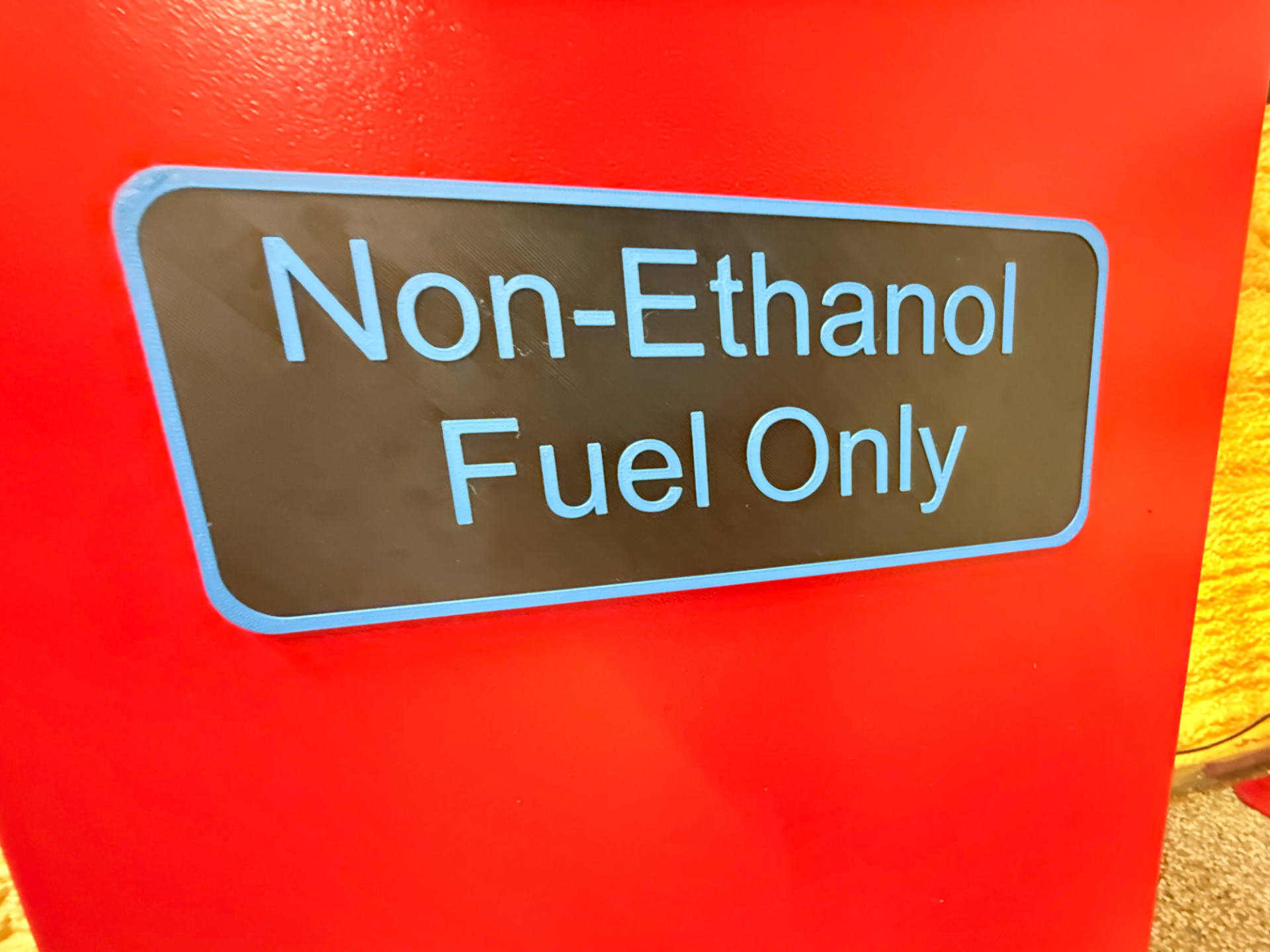 Non-Ethanol Fuel Sign, customizable
