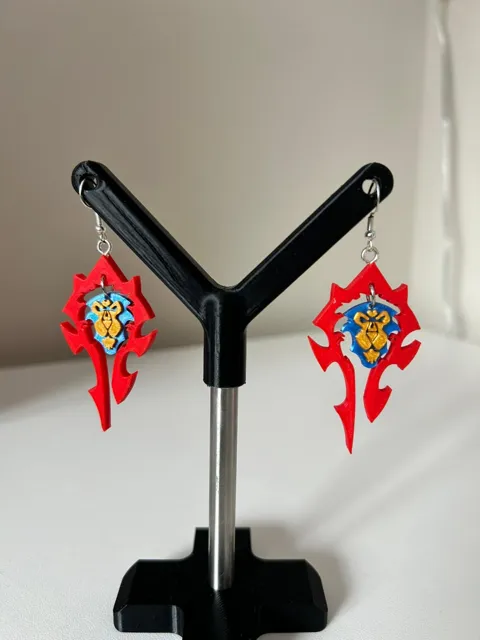 World of Warcraft | Alliance | Horde earrings view 2