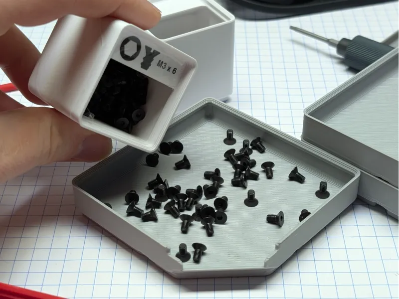 Gridfinity Funnel Tray 2x2x2