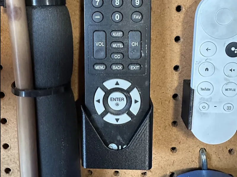 LG TV Remove Holder for Peg Board