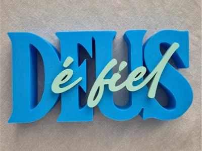 God is faithful – 3D decorative lettering