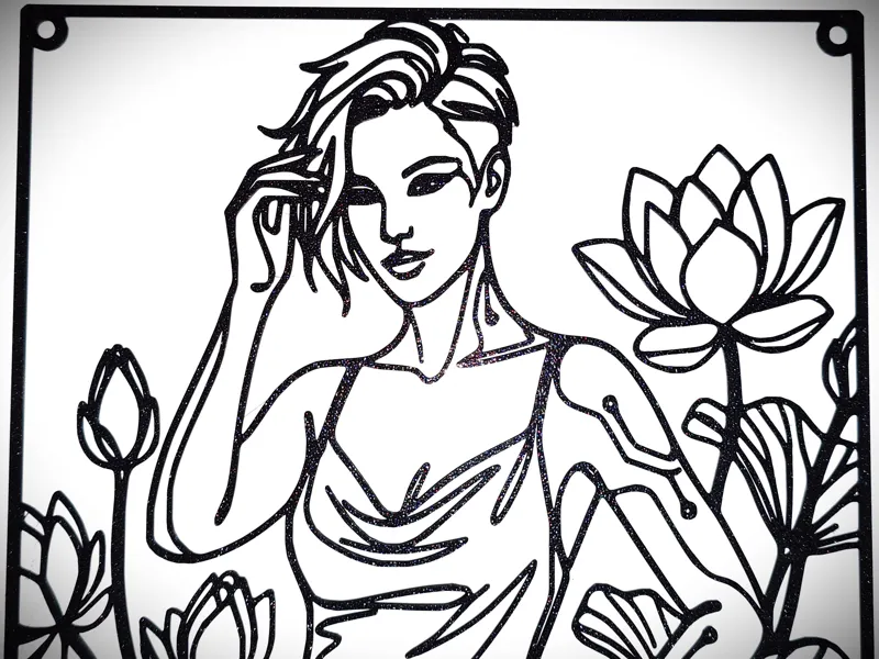 La femme aux lotus