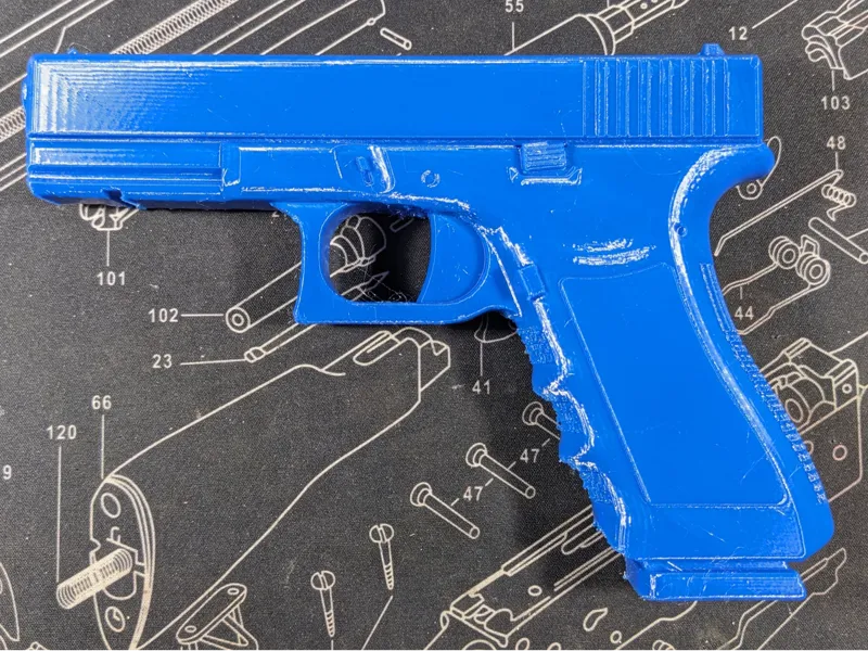 Glock 19 Blue Gun