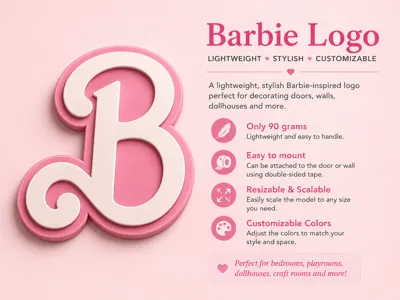 B Inspired 3D Sign