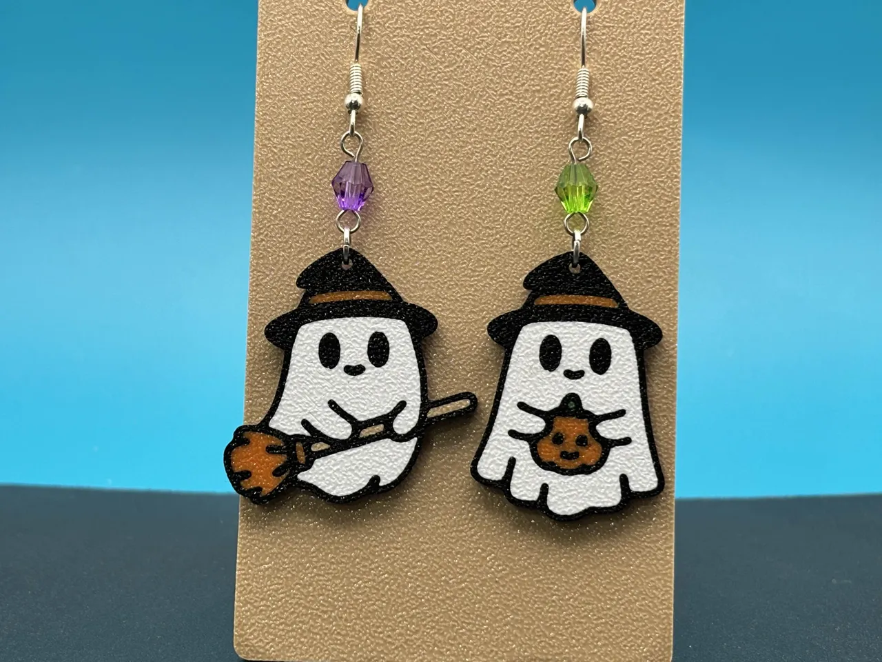 Cute Ghost Halloween Earrings | No AMS Needed view 4