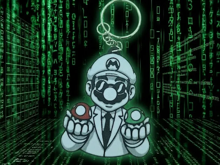Matrix Keychain Super Mario Matrix Keychain - Free 3D Print Model - MakerWorld