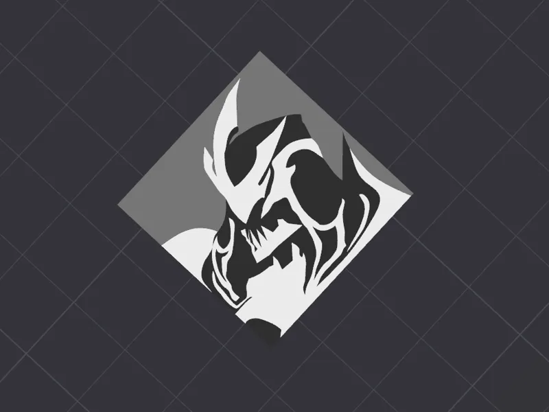Galaxy Slayer Zed Minimalist Icon (3x3cm)