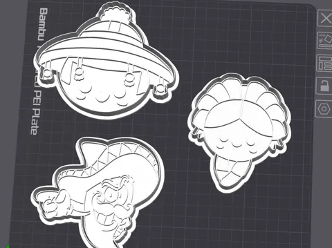 Cortador para modelado: Mexican Cookie Cutters — referencia de MakerWorld