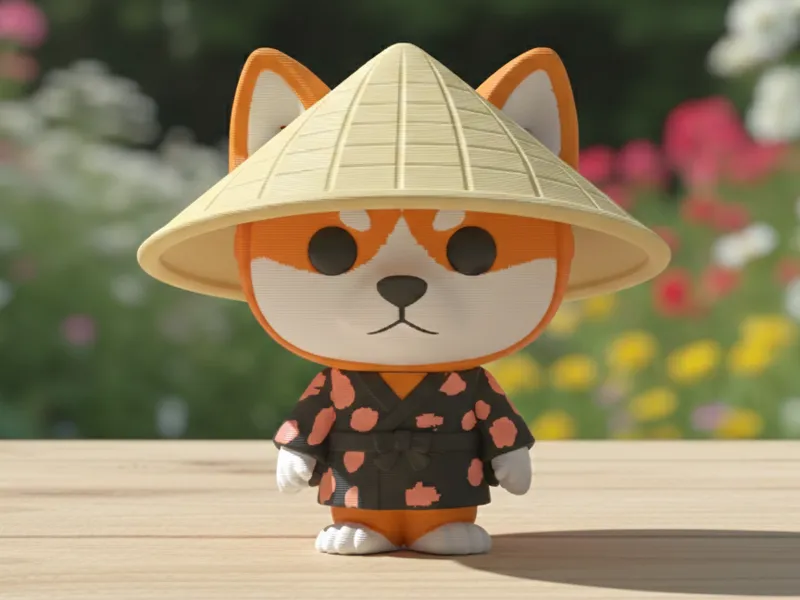 Japanese style Hachiko dog in Funko style