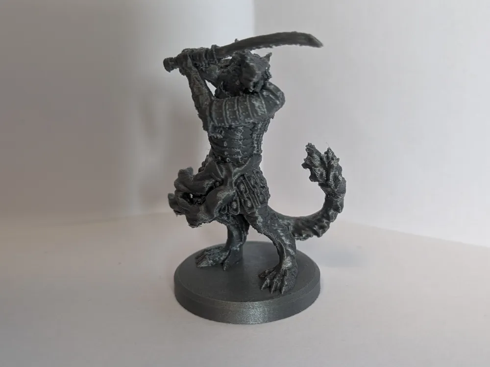 Werewolf Shifter Samurai dnd miniature 28mm by Darkwing MakerWorld