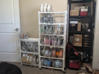 Filament Spool Shelf fittings