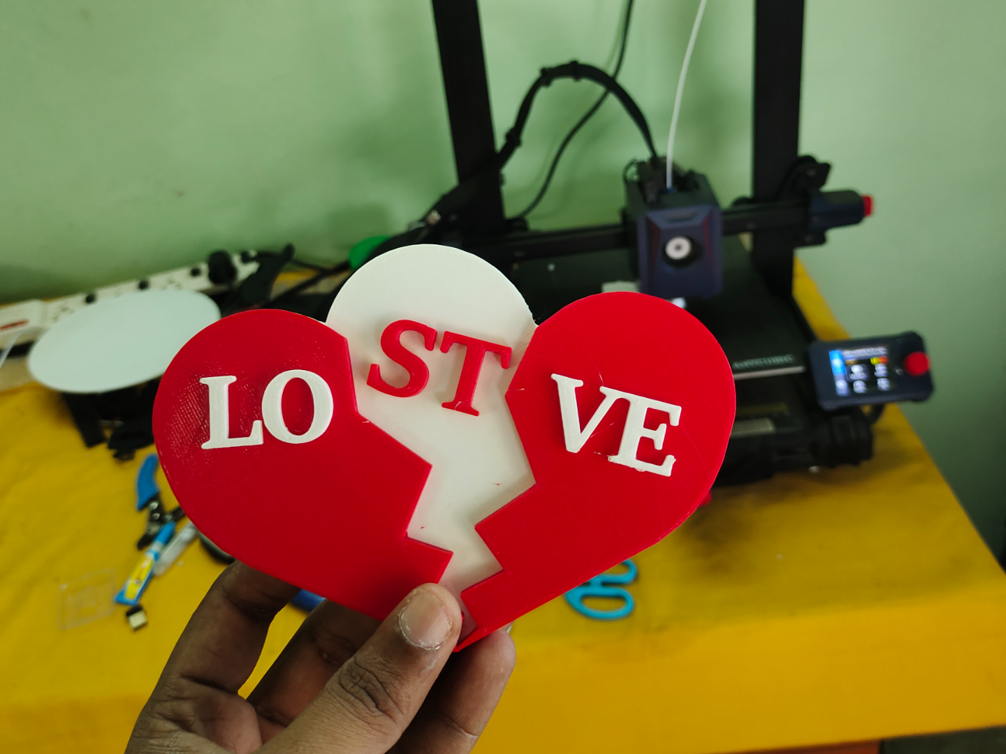 Love and Lost Heart Broken 3D Print 30