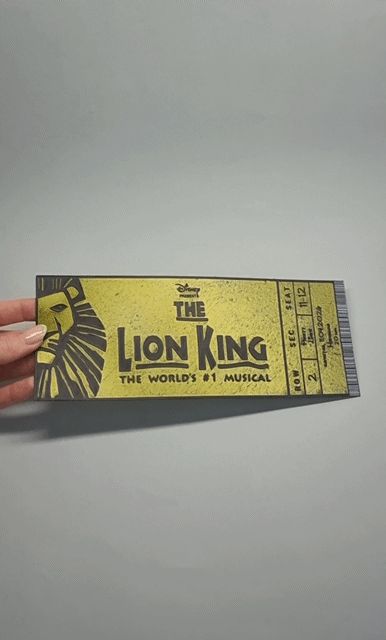 Disney König der Löwen Eintrittskarte