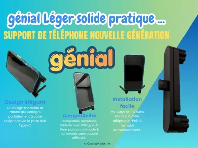 Light and ultra-practical phone holder