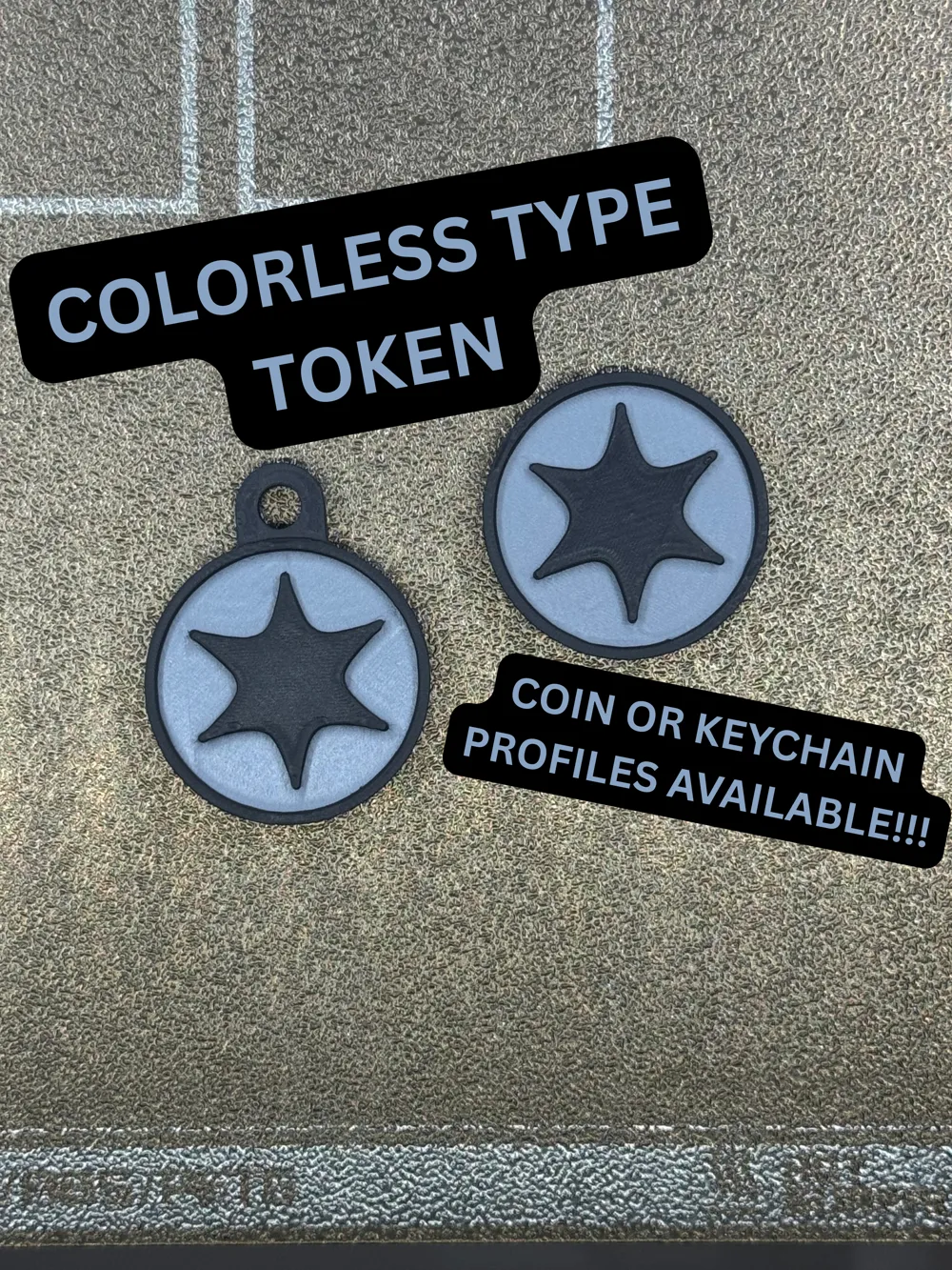 Pokemon Colorless Energy Token and Keychain - Free 3D Print Model ...